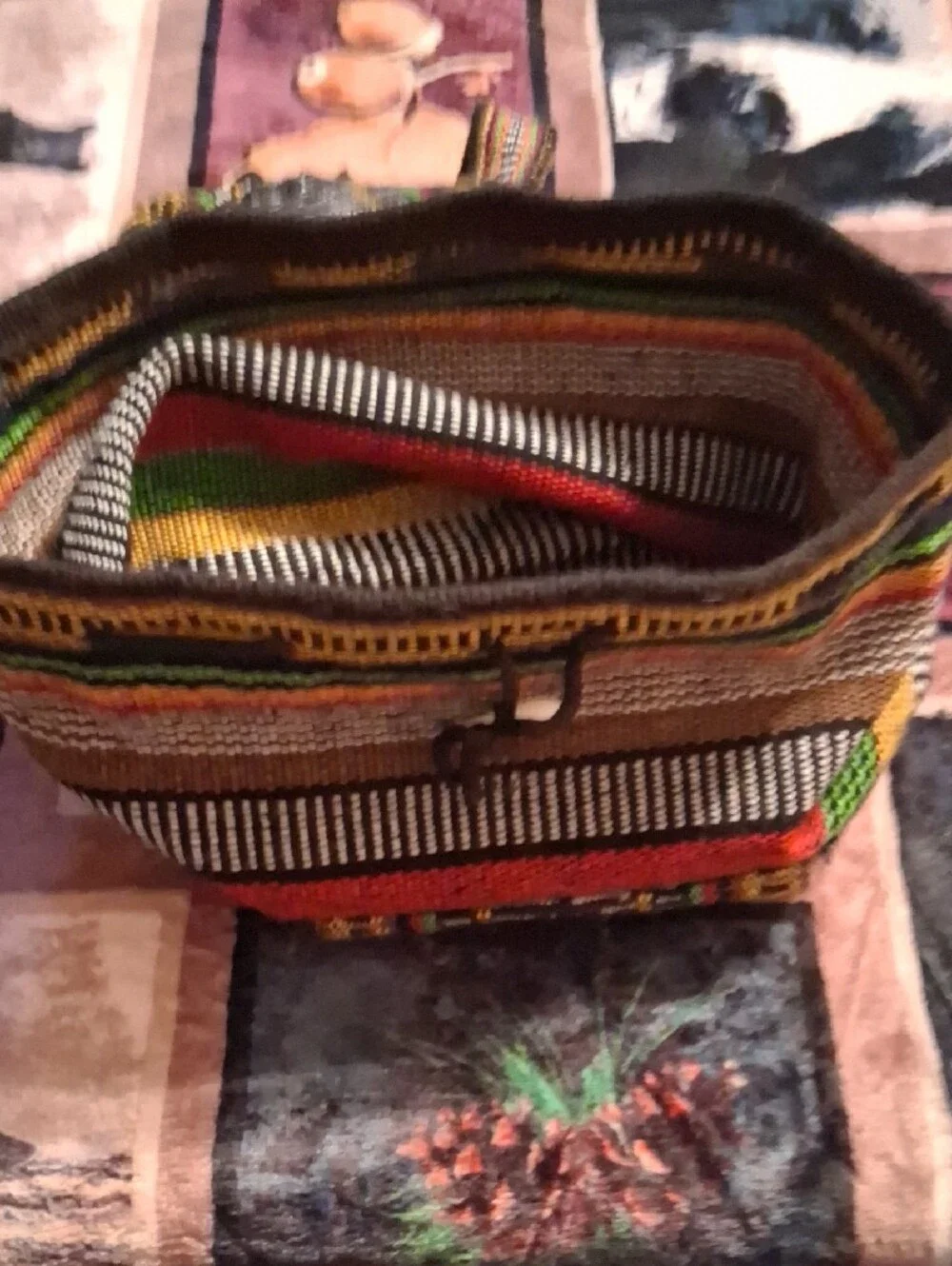 Artisan Multicolor Striped Boho Backpack